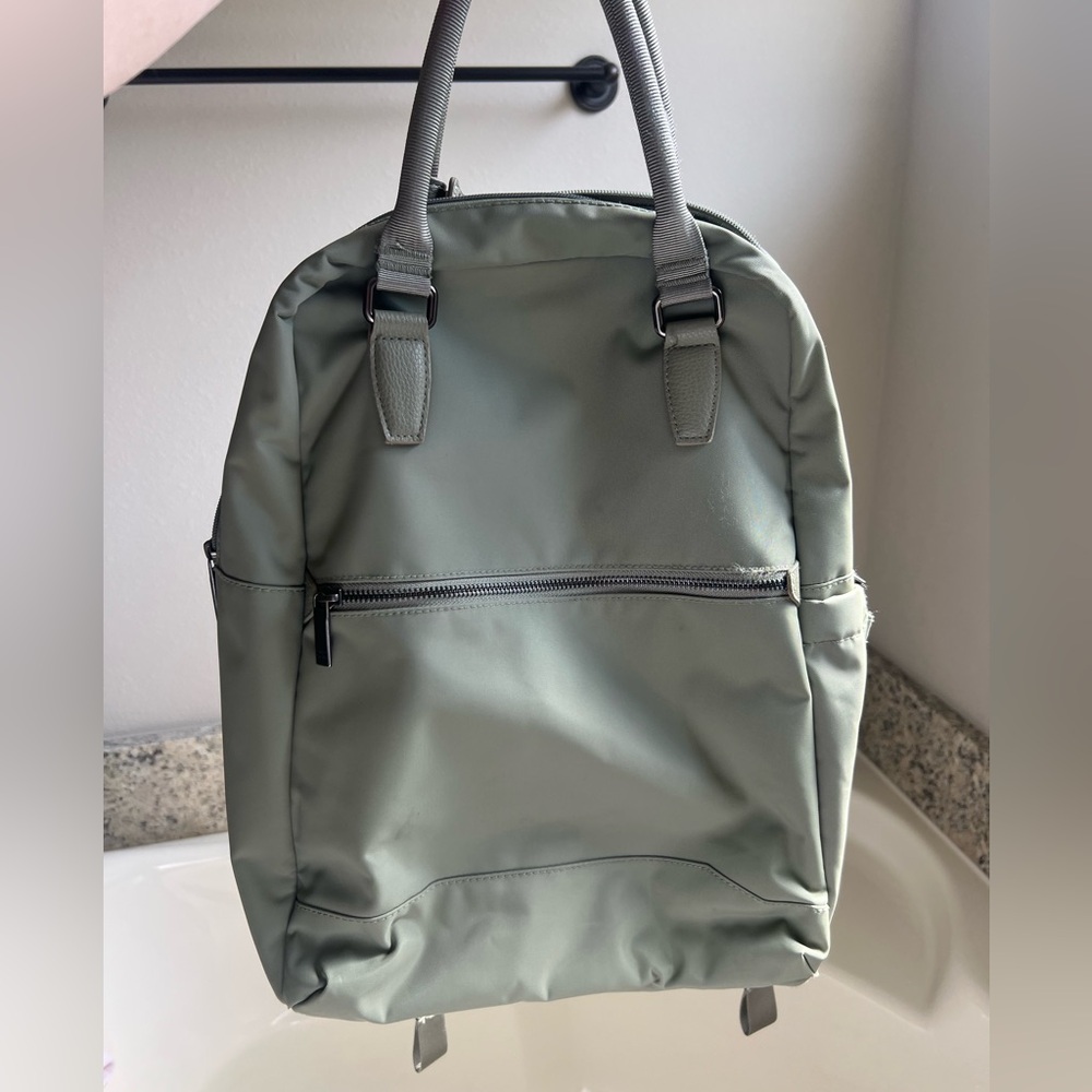 Target Open story- signature, computer backpack- Sage green-Like New!